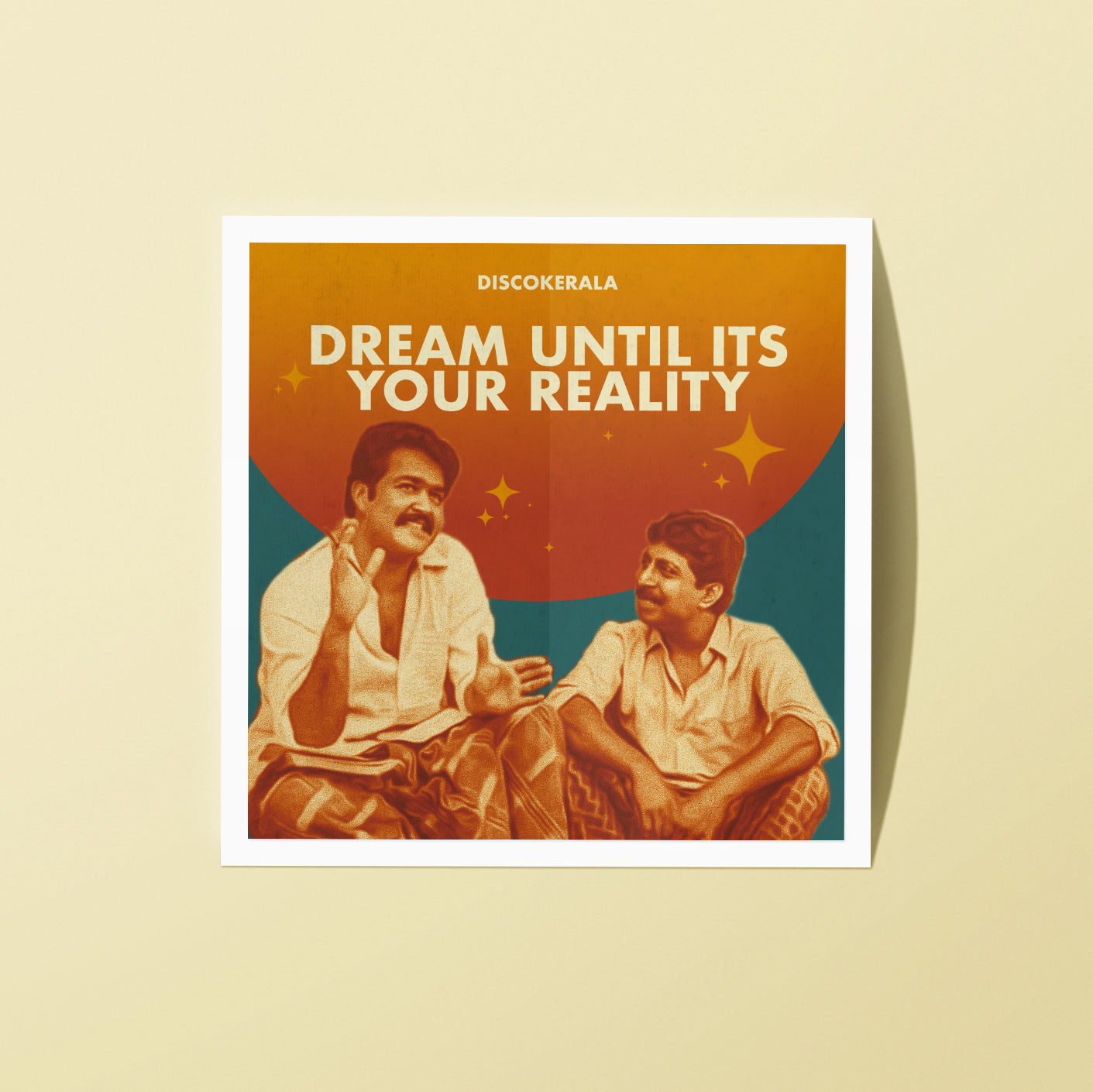 2x2 Inch Sticker / Dream Until Its Your Reality / DiscoKerala