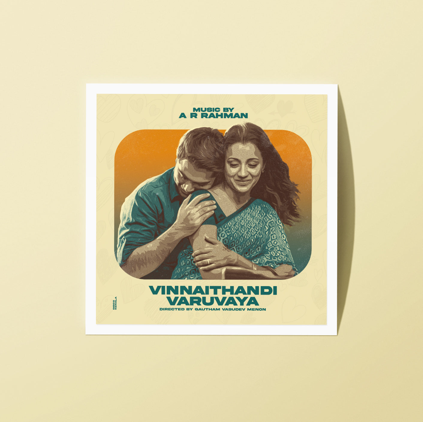 2x2 Inch Sticker / Album Vinnaithandi Varuvaya / DiscoKerala