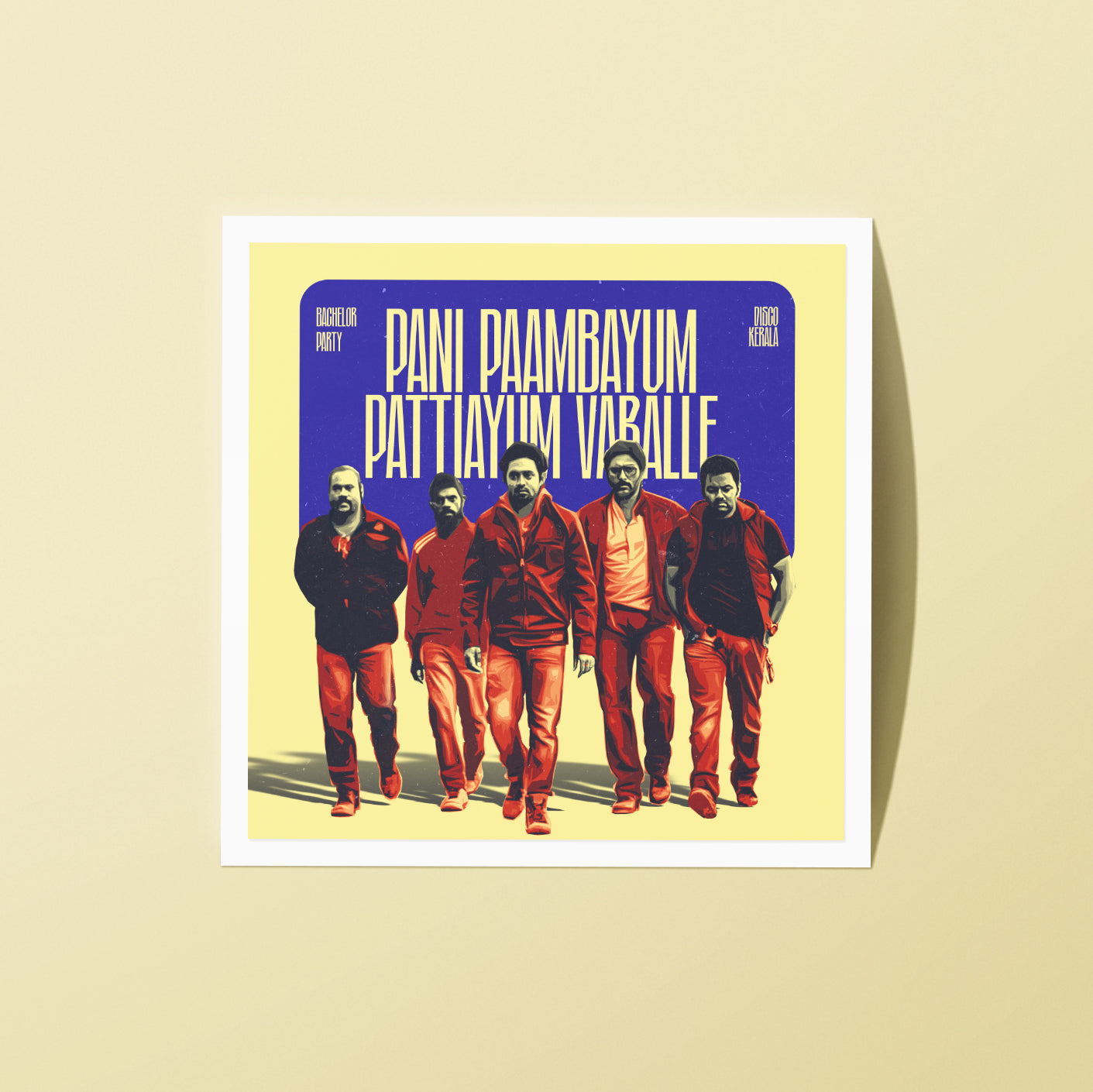 2x2 Inch Sticker / Bachelor Party v1 / DiscoKerala