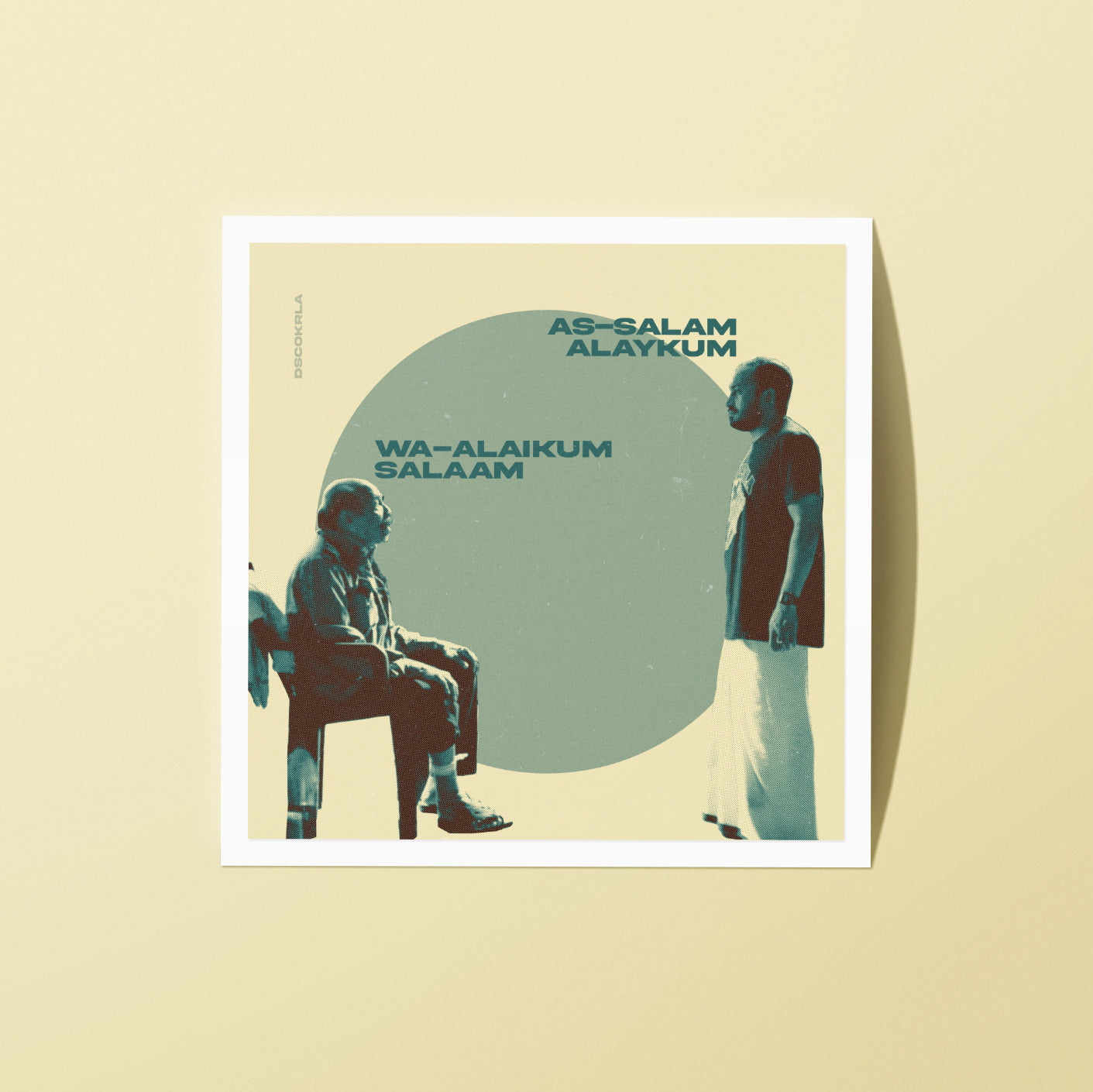 2x2 Inch Sticker / Salaam / DiscoKerala