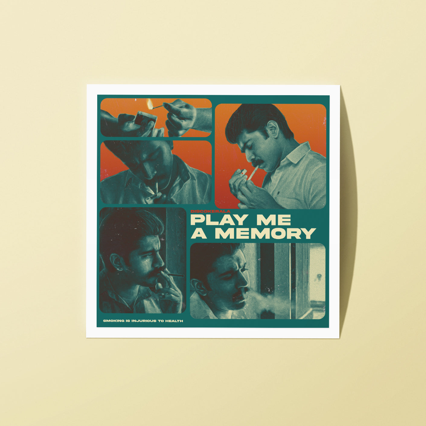 2x2 Inch Sticker / Play Me A Memory / DiscoKerala
