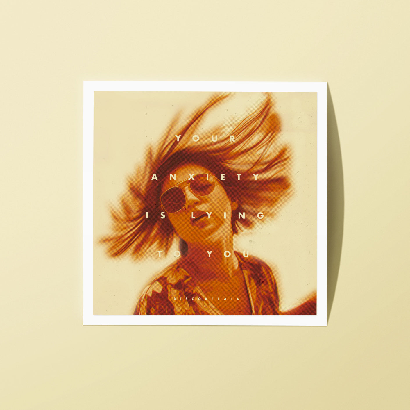 2x2 Inch Sticker / Anxiety / DiscoKerala