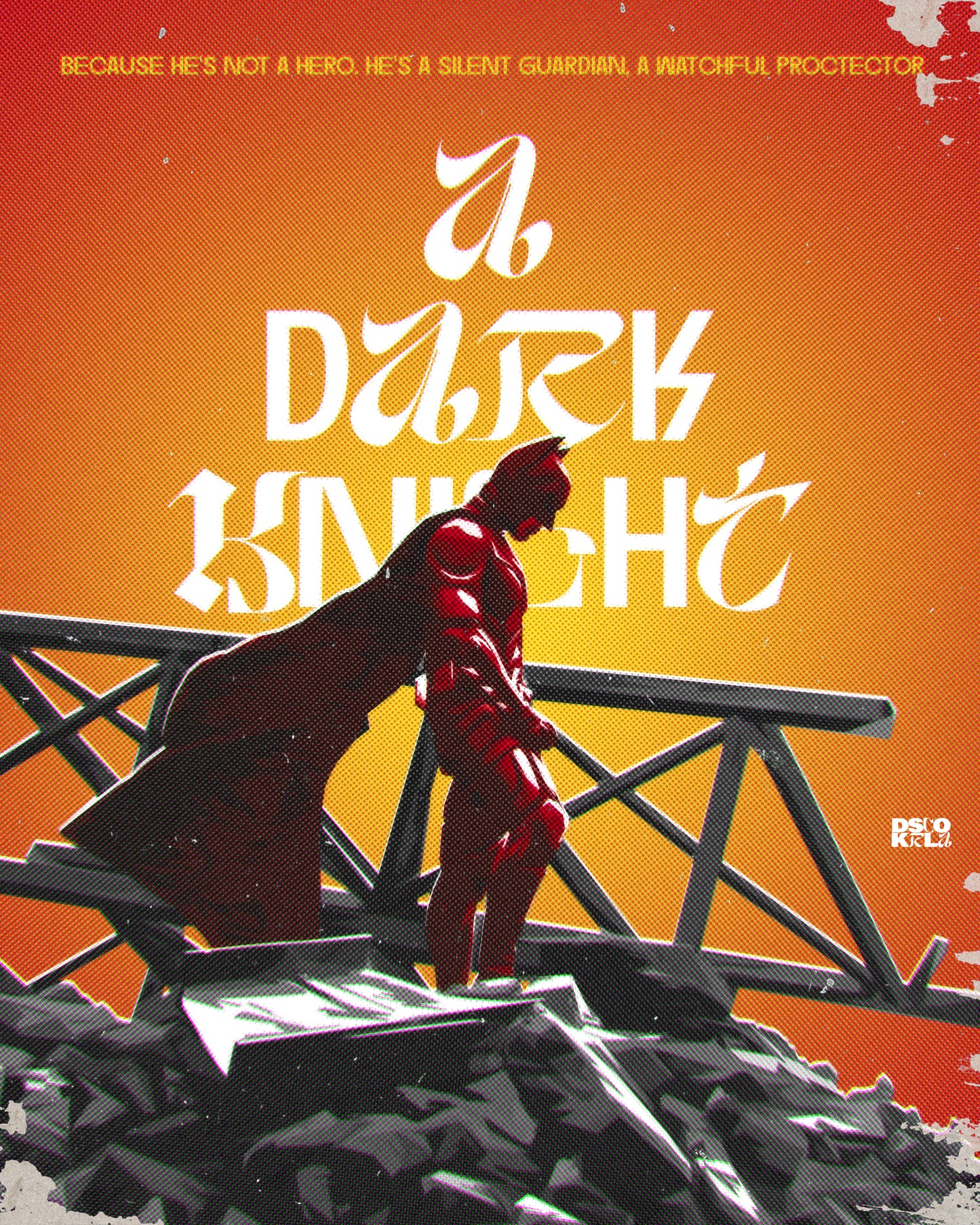 Wall Poster / A Dark Knight / Discokerala