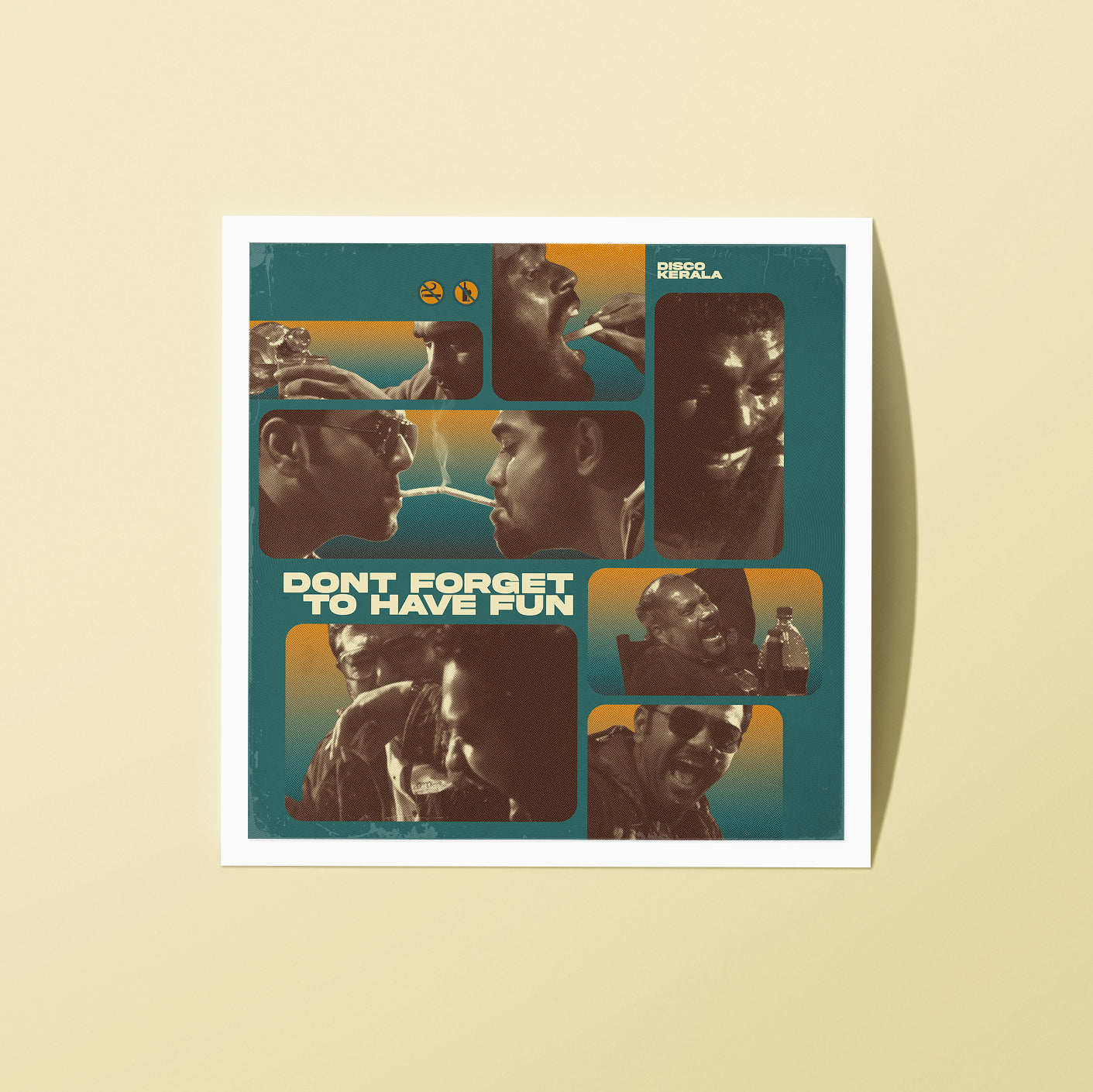 2x2 Inch Sticker / Have Fun / DiscoKerala