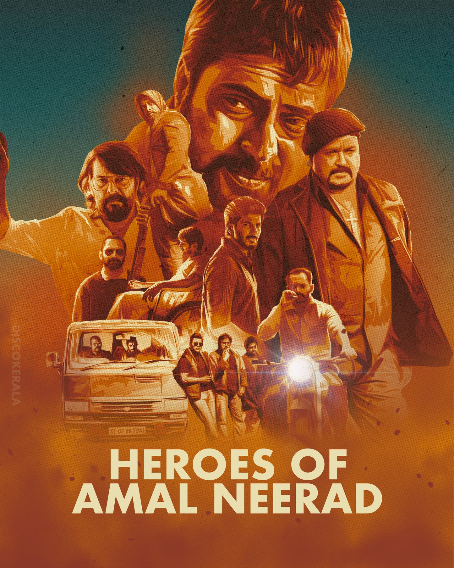 Wall Poster / Heroes of Amal Neerad / Discokerala