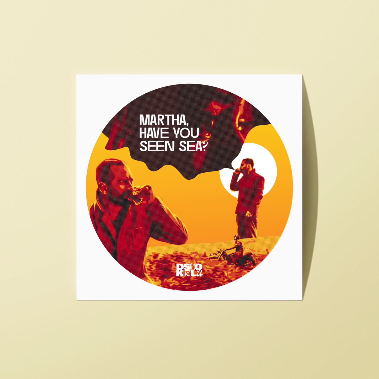 2x2 Inch Sticker / Have you seen Sea? / DiscoKerala