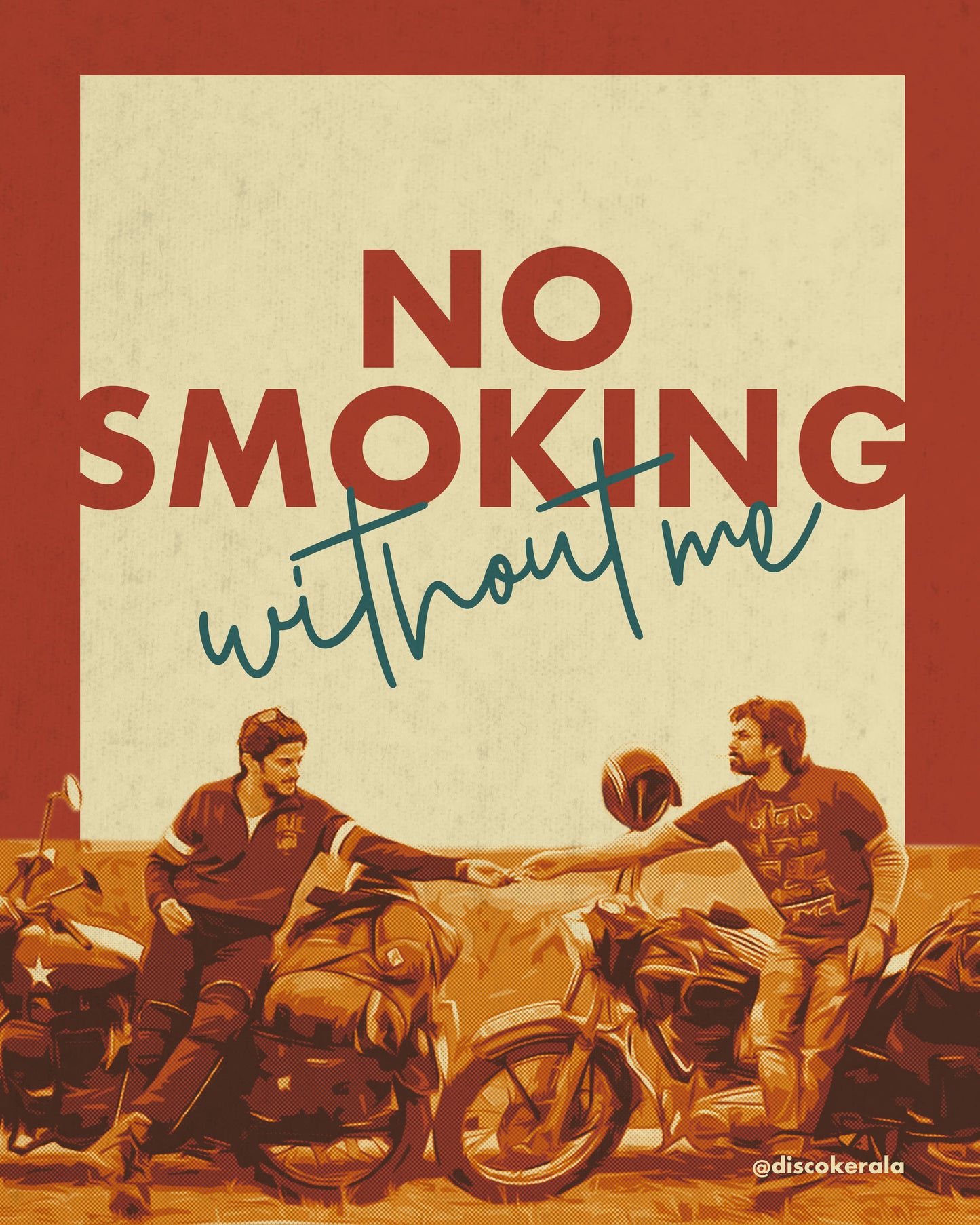 Wall Poster / No Smoking Without Me / Discokerala