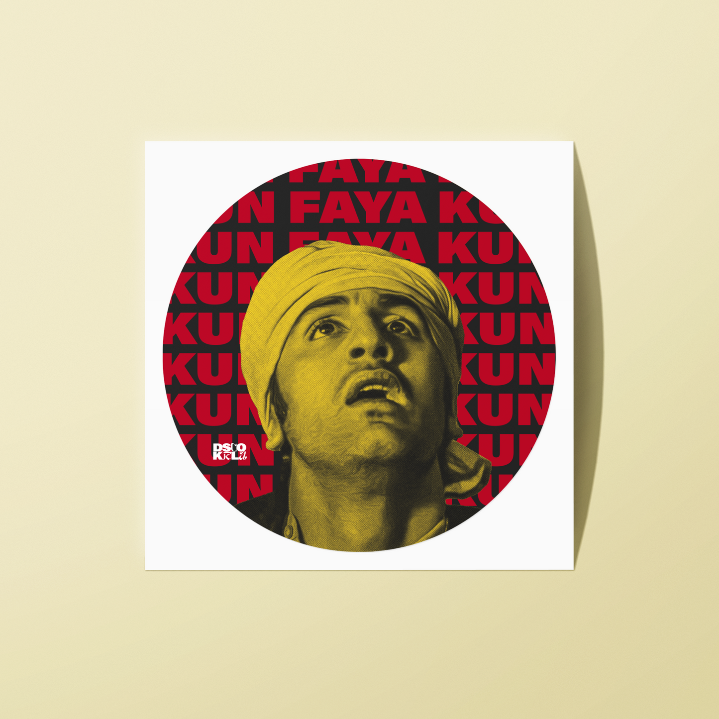 2x2 Inch Sticker / Kun Faya Kun v1 / DiscoKerala