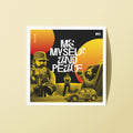 2x2 Inch Sticker / Me Myself and Peace / DiscoKerala