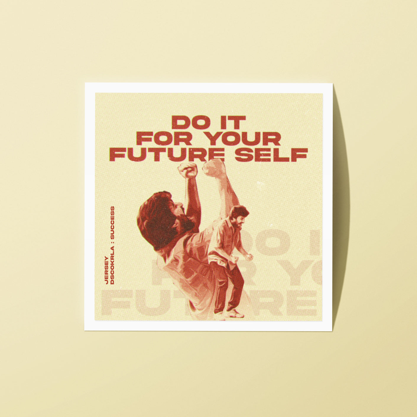 2x2 Inch Sticker / Your Future Self / DiscoKerala