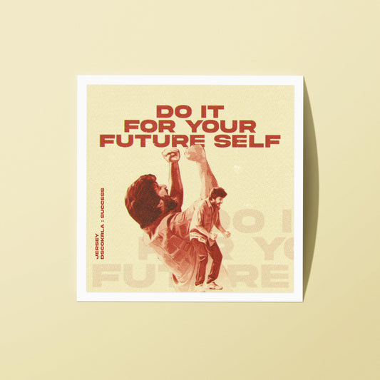 2x2 Inch Sticker / Your Future Self / DiscoKerala